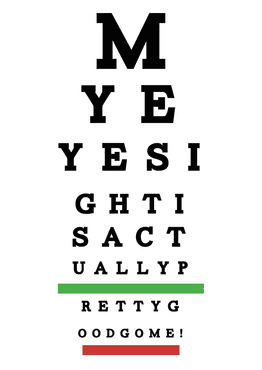 Eye Exam Letter Chart