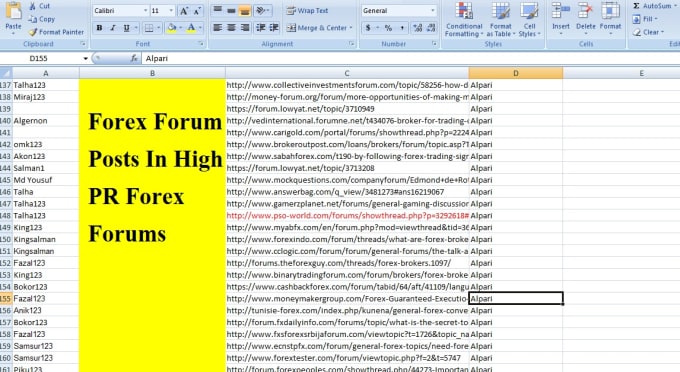 Forex forums list