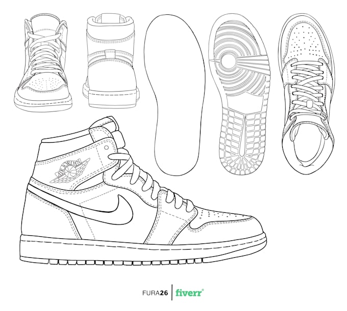 Kids Shoes Colour Your Own Trainers Coloring Pages Create Your Own