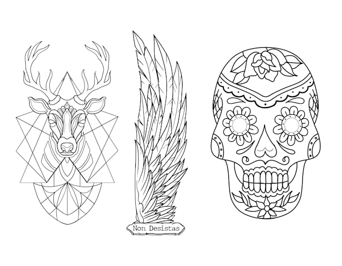 create-a-tattoo-stencil-for-thermal-printing-by-onepikes-fiverr for Free Printable Tattoo Stencils Designs Create a tattoo stencil for thermal printing by Onepikes | Fiverr for Free Printable Tattoo Stencils Designs