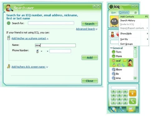 icq search and recovery payment phone number