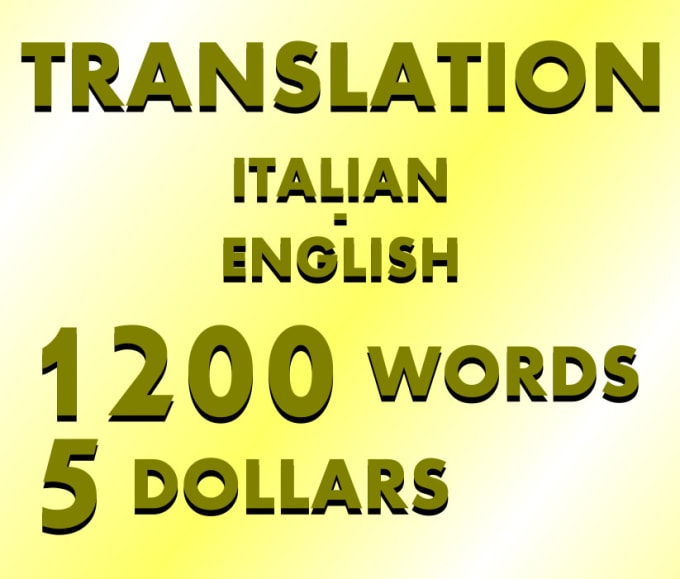 translate audio from italian to english