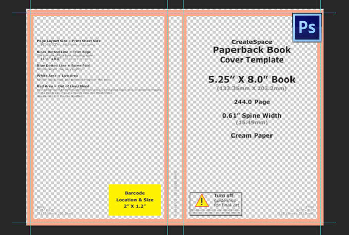 how to use inkscape to format a book cover for createspace