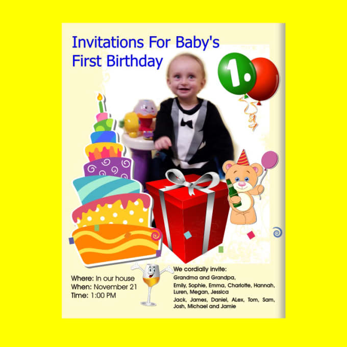 Design whatsapp birthday card or any other invitation card by Chudymichael