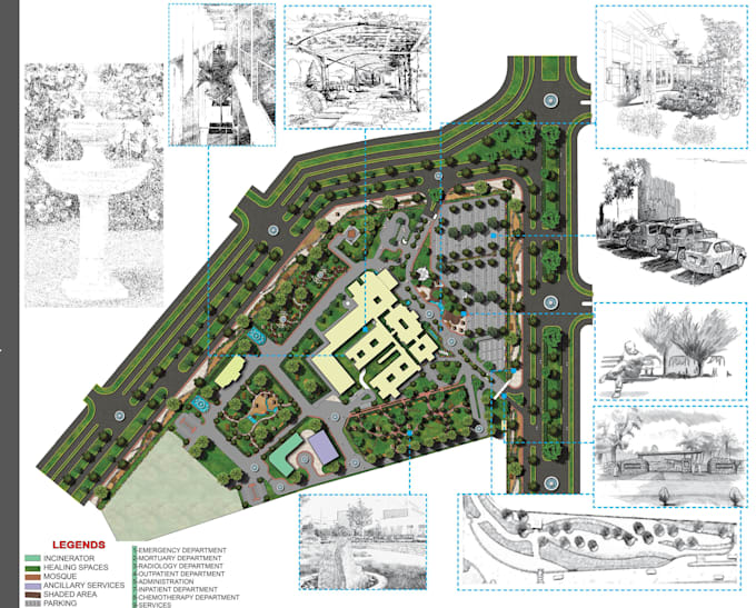 Master Plan Landscape Render Sanhai Landscape Design Master Plan House