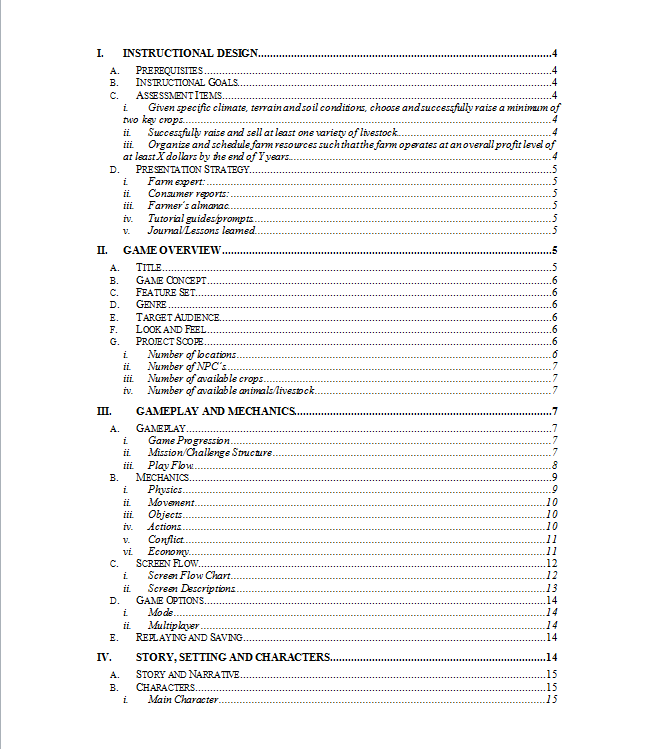 Write your game design document by Dragonwoman