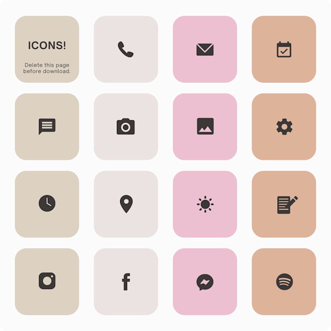 Icon Bundle App Cover Icons Aesthetic Home Screen Ios 14 App