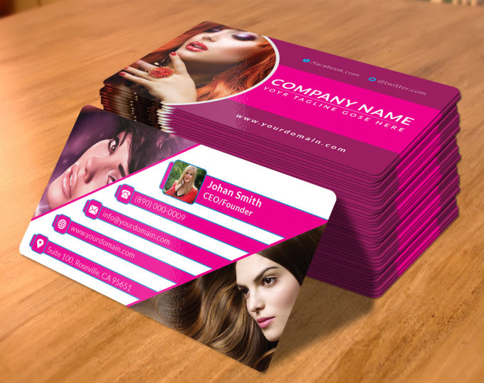 Beauty Salon Business Cards : Hair and beauty salon business cards | Zazzle - White creative beauty salon business card.