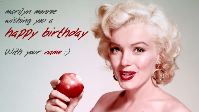 Sing you a happy birthday in marilyn monroe style by Noname24