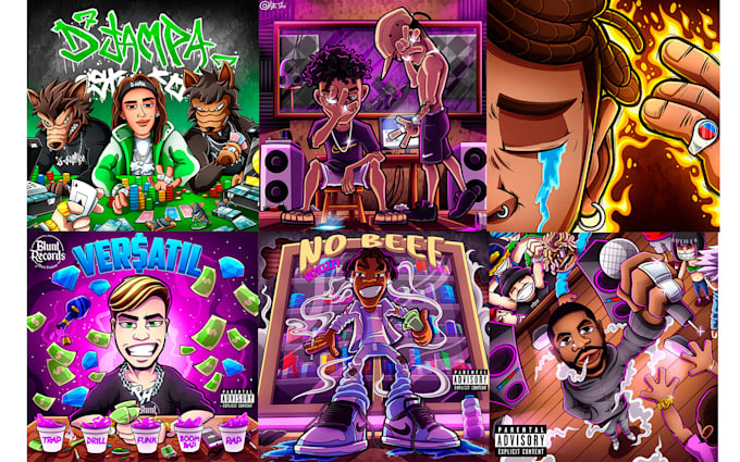 Hip Hop Skull, Graffiti, and Urban Design - Colorful PNG