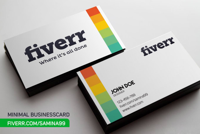 Design Minimal And Stylish Business Card By Samina99