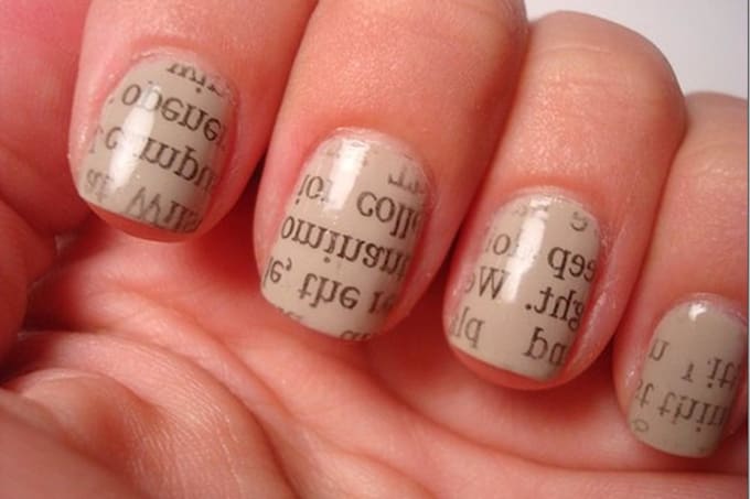 Do A Nail Art Newspaper Tutorial By Delilah33