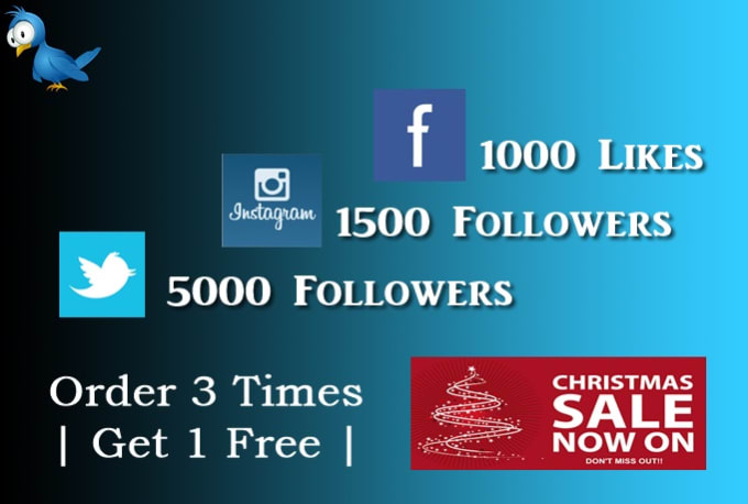 i will provide 1000 facebook likes or 5000 twitter followers or 1500 instagram folowers - 5000 followers instagram free
