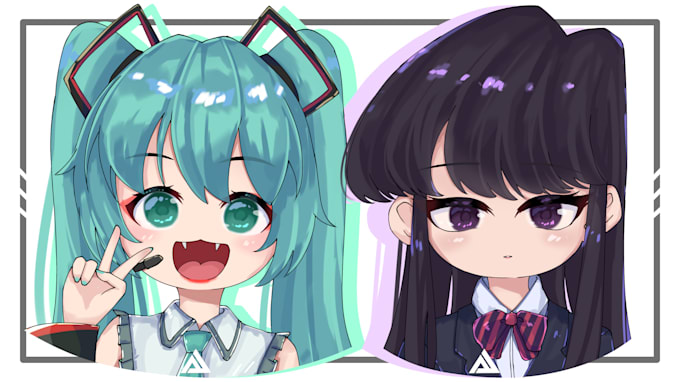 Erstelle ein süßes Chibi-Anime-Symbol für dich, حجم الصورة 680x382