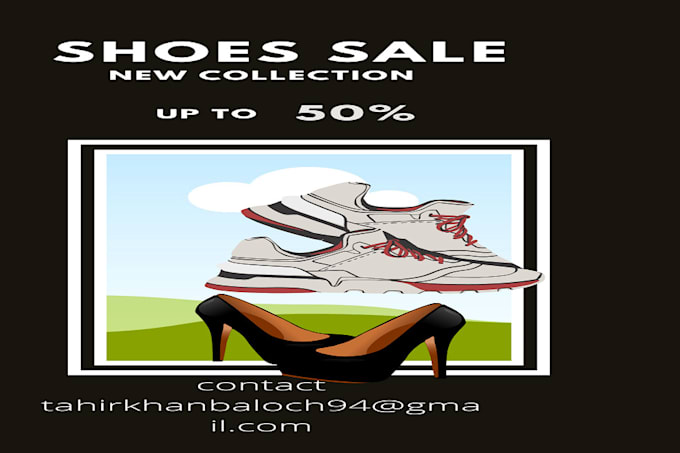 Logo Footwear Sale Shoes Sale Facebook Cover Template #220761