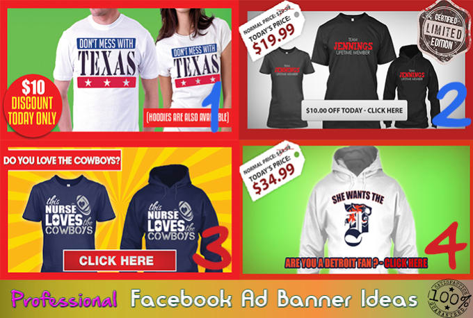 Design facebook ad banner for your teespring campaigns by ...