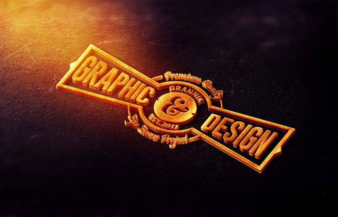 Download Create your name,logo, or your text into 3d fire gold mock up design by Egaevans