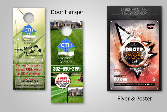 Design A Door Hanger Flyer And Poster For Your Company By