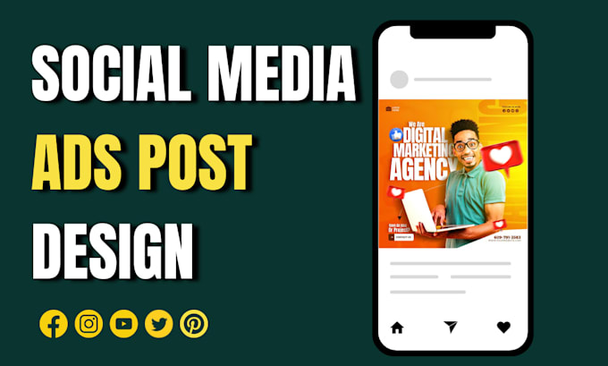 Make best simple ads post layout design, creative facebook