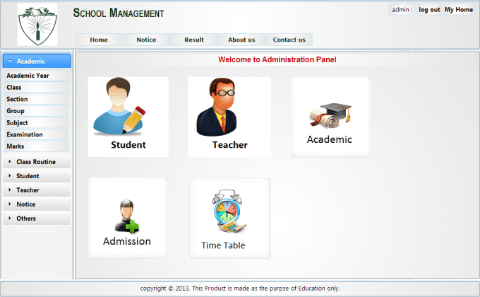 School management software freeware