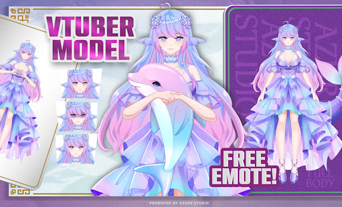 Animated Avatar Free Stream Avatars ArtStation PNG Twitch Stream - Main Image