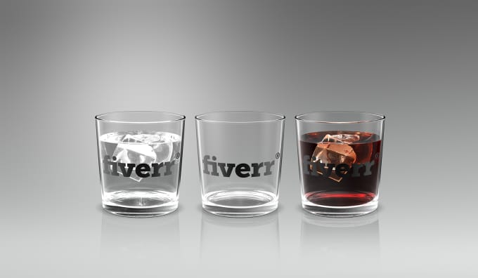 Download Mock up drink glasses with your logo by Nickjason