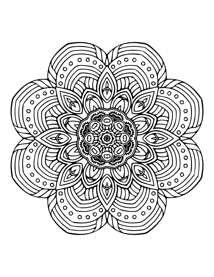 Download Send you 20 beautiful mandala coloring book pages to sell s3 by Pixies