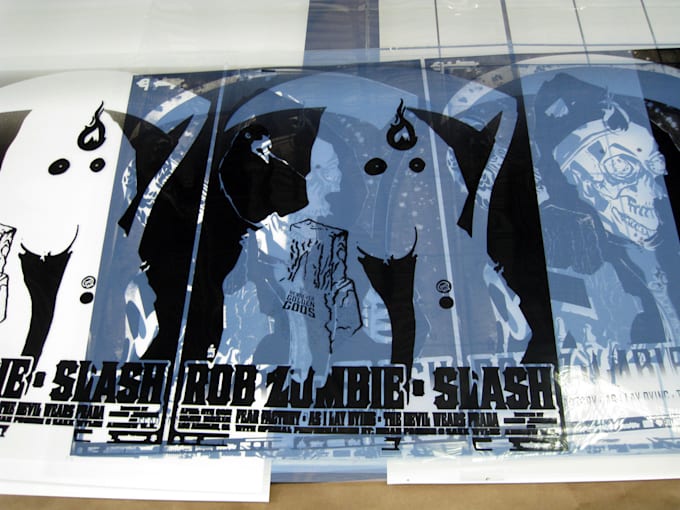 Print and send screen printing film positive for you to make screens by