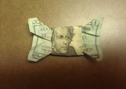 Send You A Dollar Bill Bow Tie
