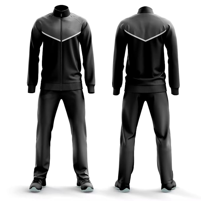 design 3d tracksuit mockups and streetwear for your clothing - Main Image