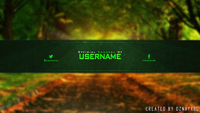 Make You A Clean And Simple Youtube Banner By Dznayart