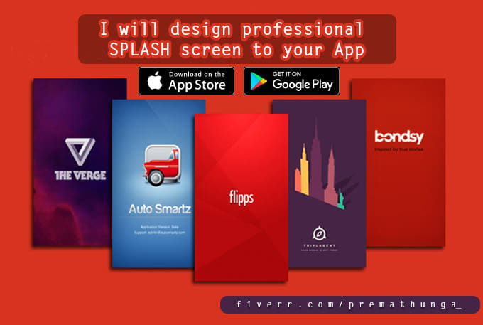 Design professional splash screen to your app by Premathunga_