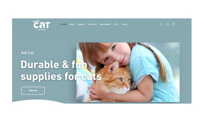 Design pet shopify store, pet store, pet website pet supplies