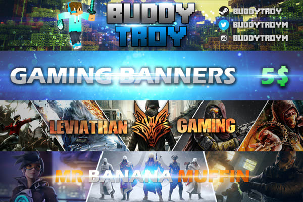 Design A Perfect Youtube Gaming Banner By Abdougrou