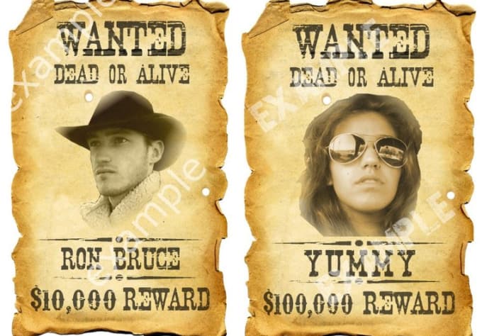 how to make an old western wanted poster