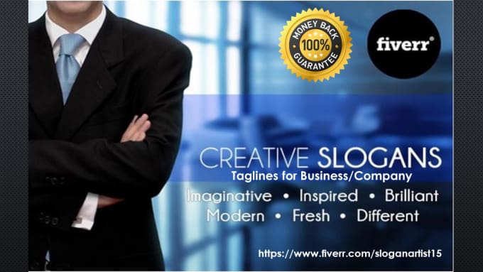Write 5 attractive slogan and taglines for business or ...