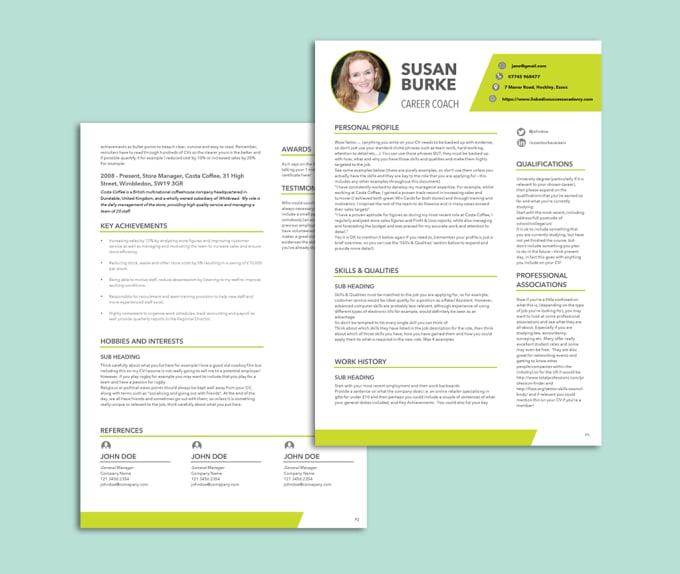 Provide A Great Word Cv Resume Template To Nail That Job By