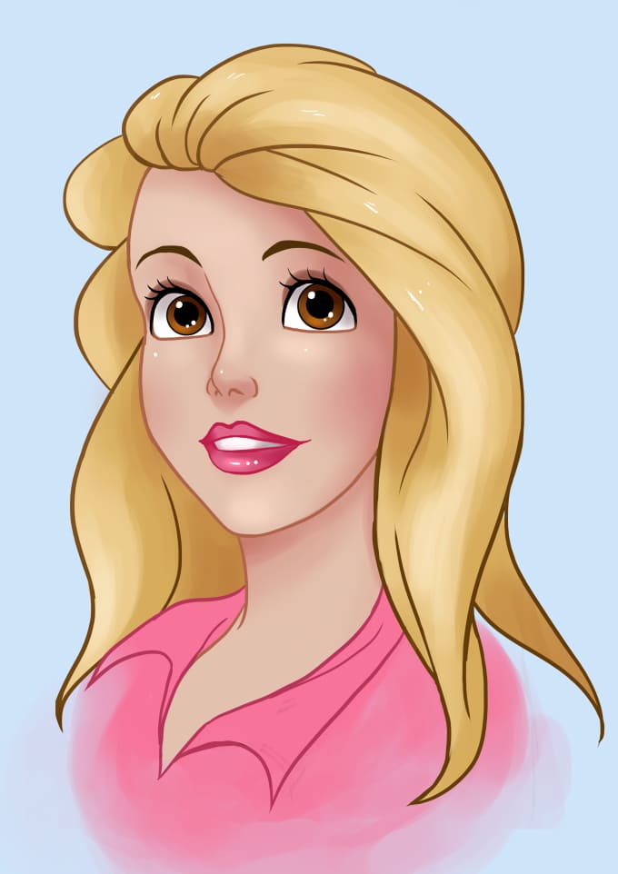  Draw  your portrait in disney  style  by Mesmagoria