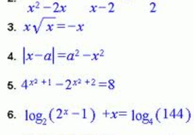 Do my algebra