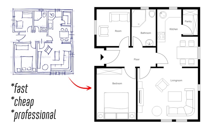 Redraw Your Floorplan Professionally By Szofistudios