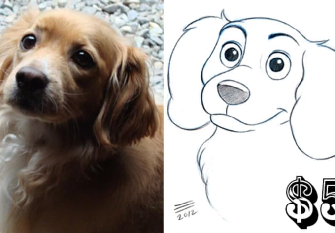 Sketch your pet as a disney character by Eadgery