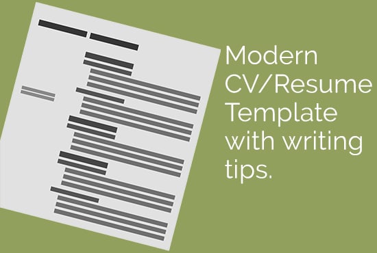 lucky_cv i will give you a modern cv template with writing tips for 5 on www fiverr com tips for a modern resume