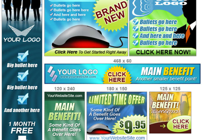 Design High Quality Eye Catching Professional Web Banner Ad By