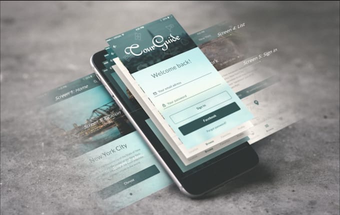 Design mobile app mockups ui ux by Bdesigner1