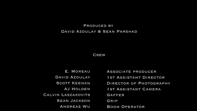 Movie Crew Credits For
