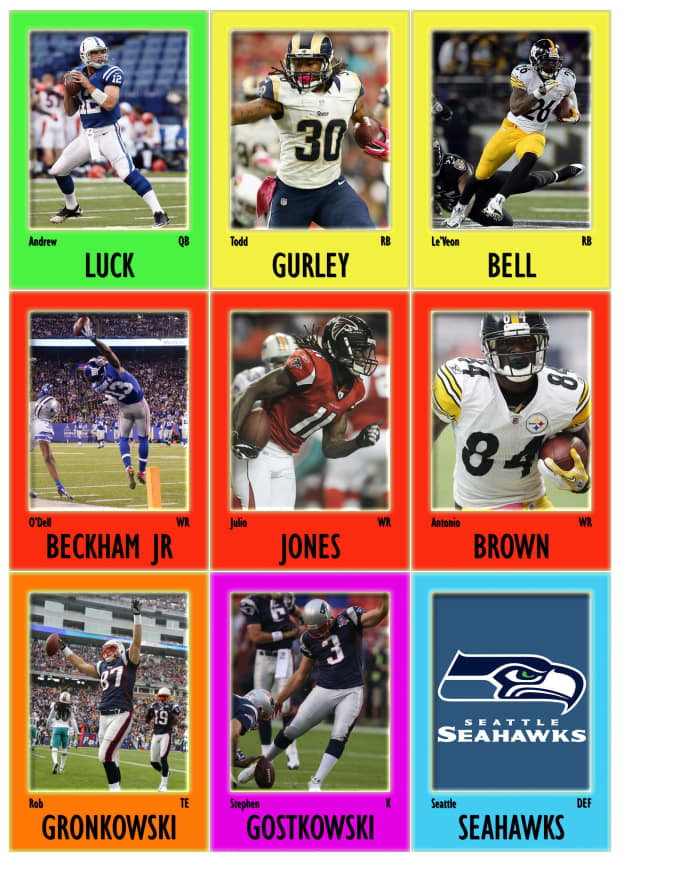 Nfl Fantasy Football Trading Cards For Your 2016 Draft