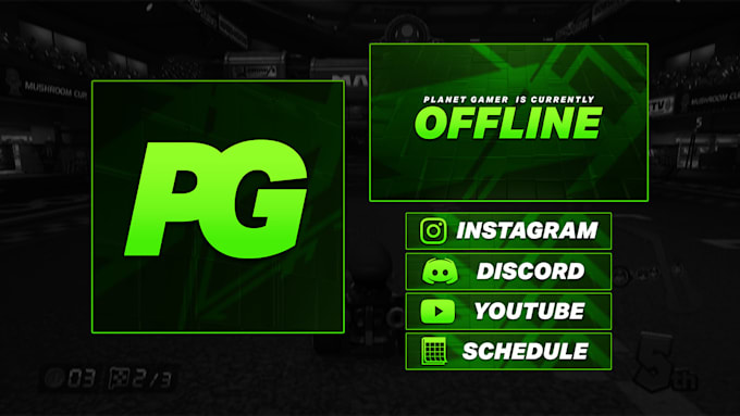 Design Twitch Panels Overlay And Offline Banner By Dermandesigns