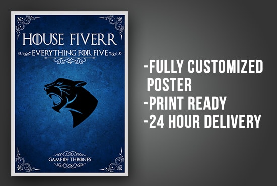 Design Custom Game Of Thrones Poster Heraldry By Kalanasw