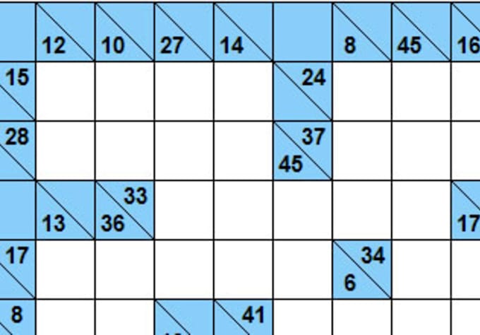 create a extremely difficult kakuro puzzle by atkman