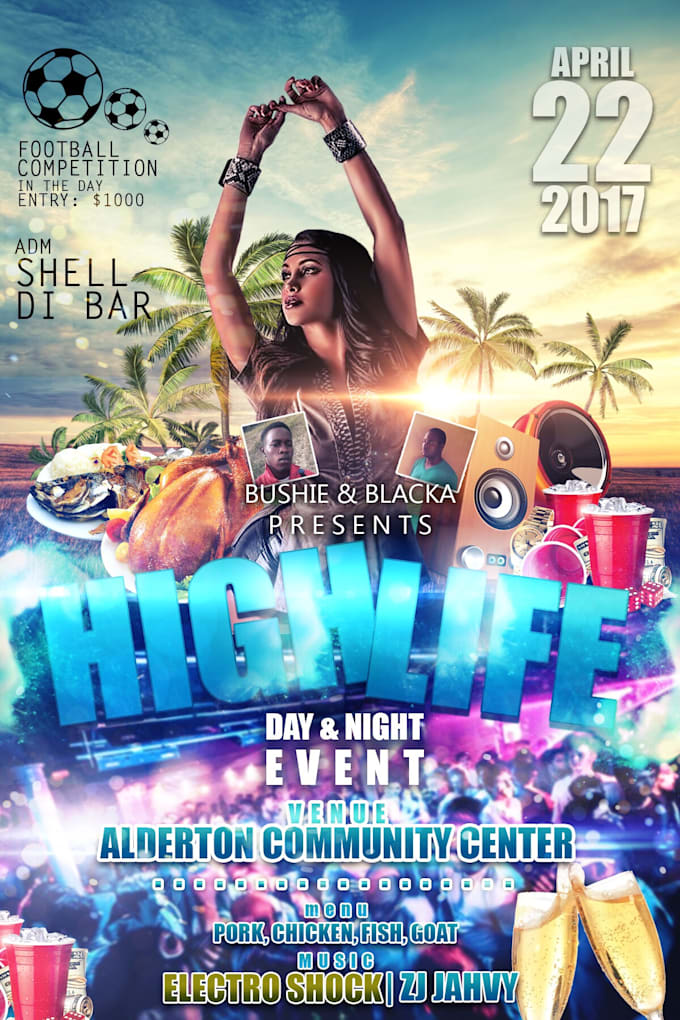 create a party flyer or poster with one day delivery by terr20114